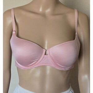 Victoria's Secret Vintage Bra underwired padded lined pink size 34C
